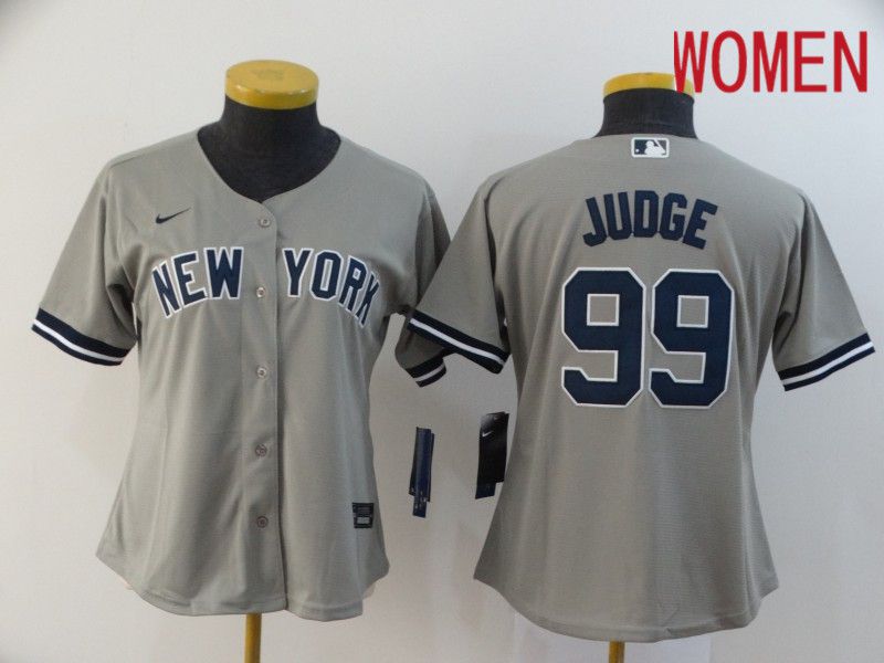 Women New York Yankees 99 Judge Grey Nike Game MLB Jerseys